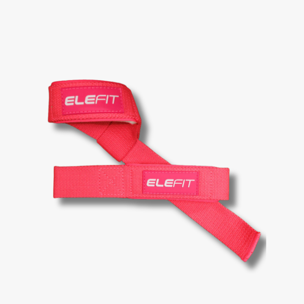 Lifting Straps PINK for Weightlifting, Bodybuilding, Powerlifting & Deadlifts – Extra-Long 18” Cotton Straps with Padded Neoprene Wrist Support